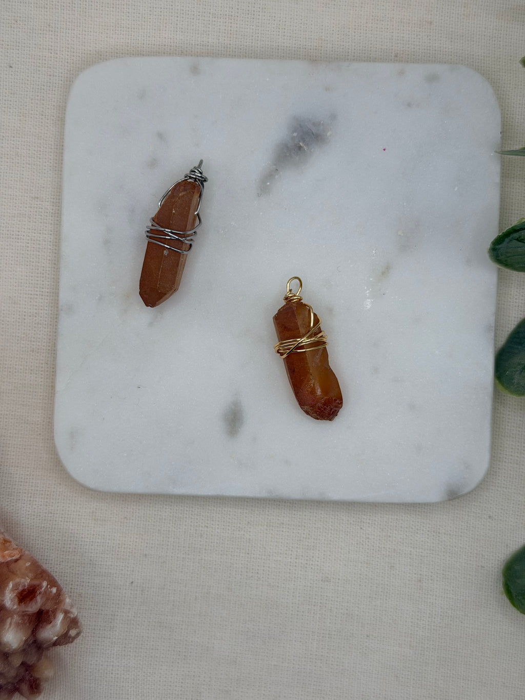 Tangerine Aura Quartz