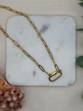 Paper Clip Charm Carabiner