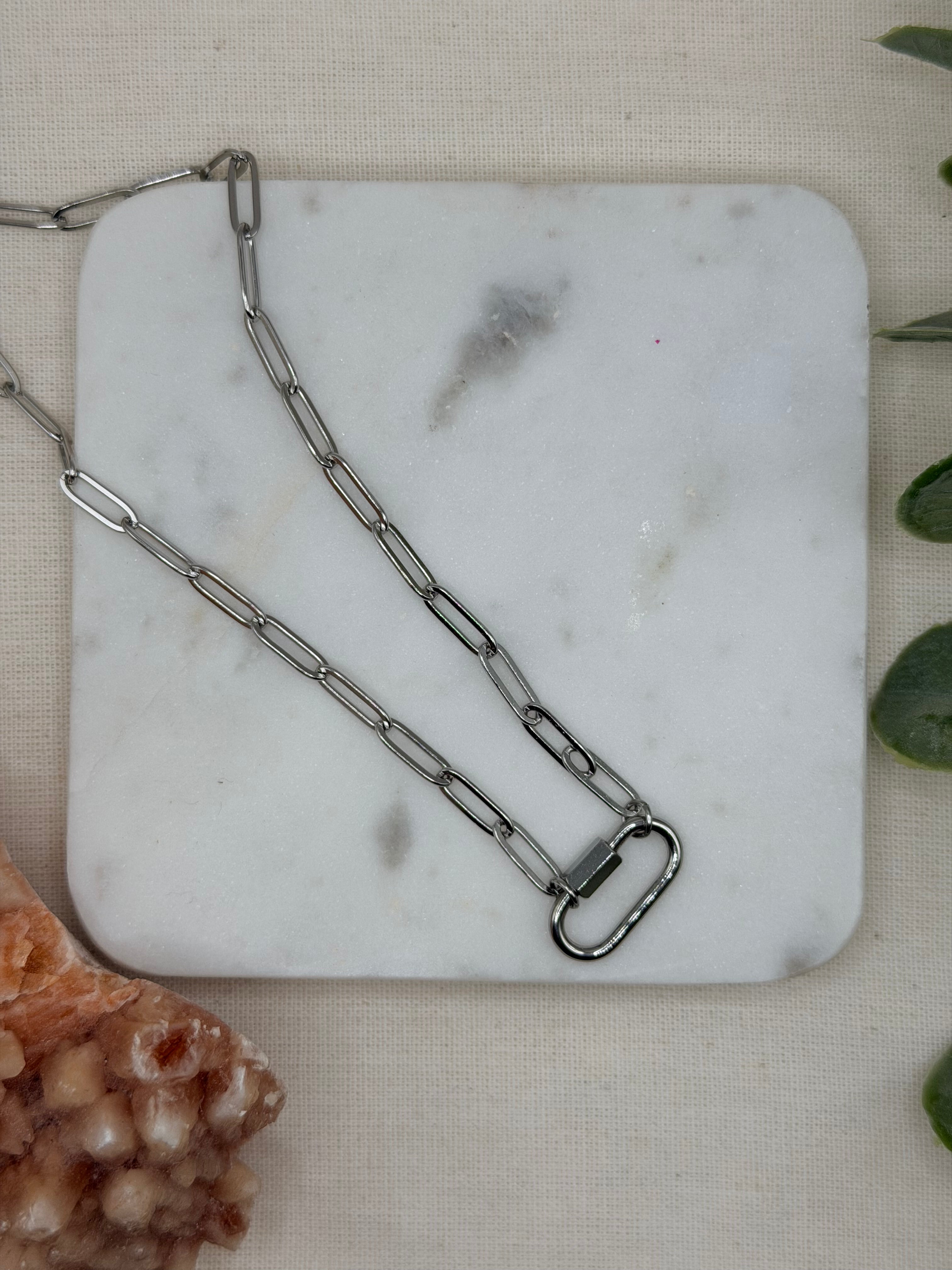 Paper Clip Charm Carabiner