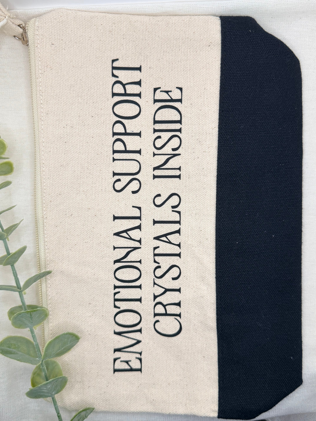Crystal Quote Zipper Bag