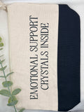 Crystal Quote Zipper Bag