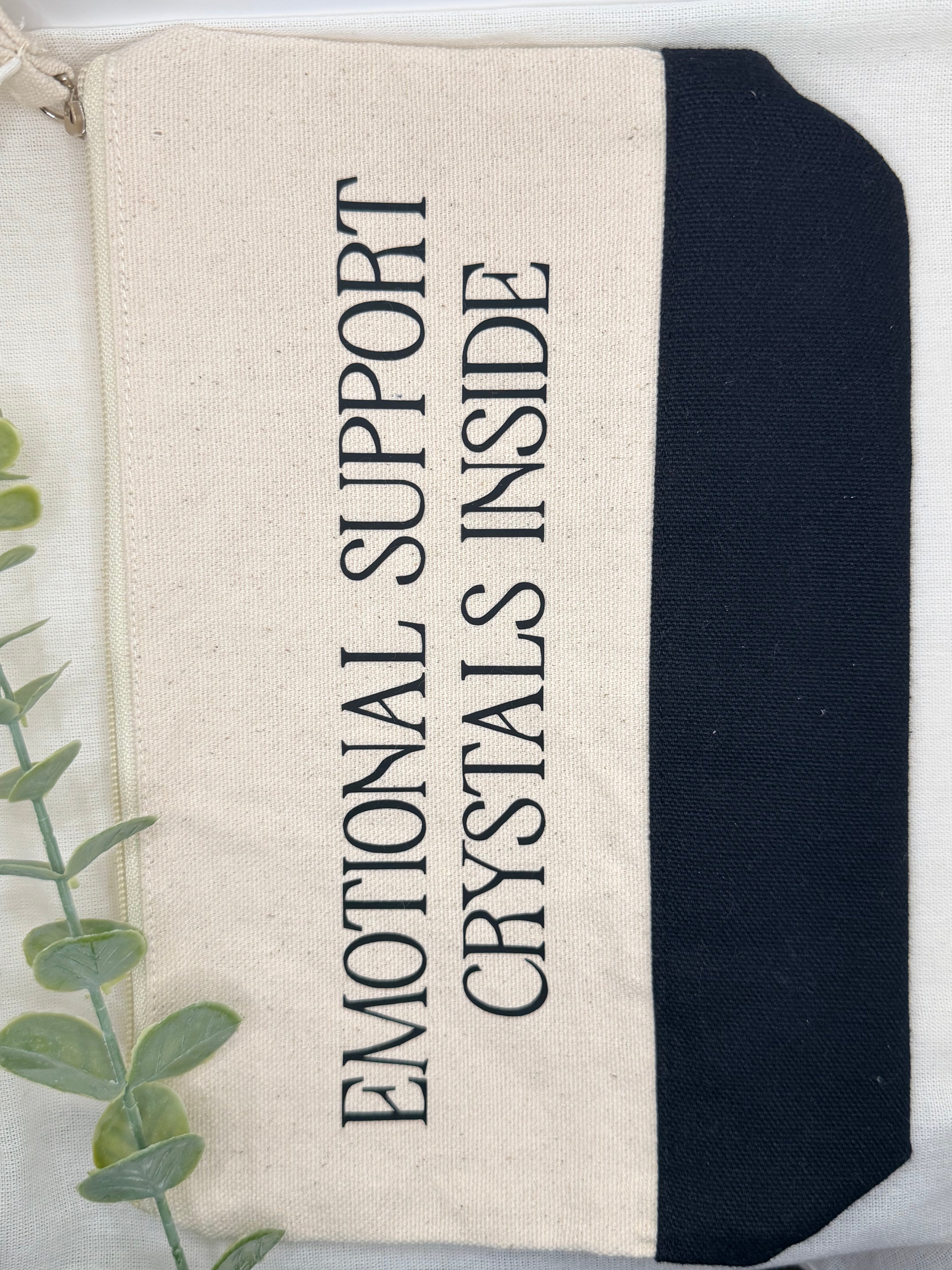 Crystal Quote Zipper Bag