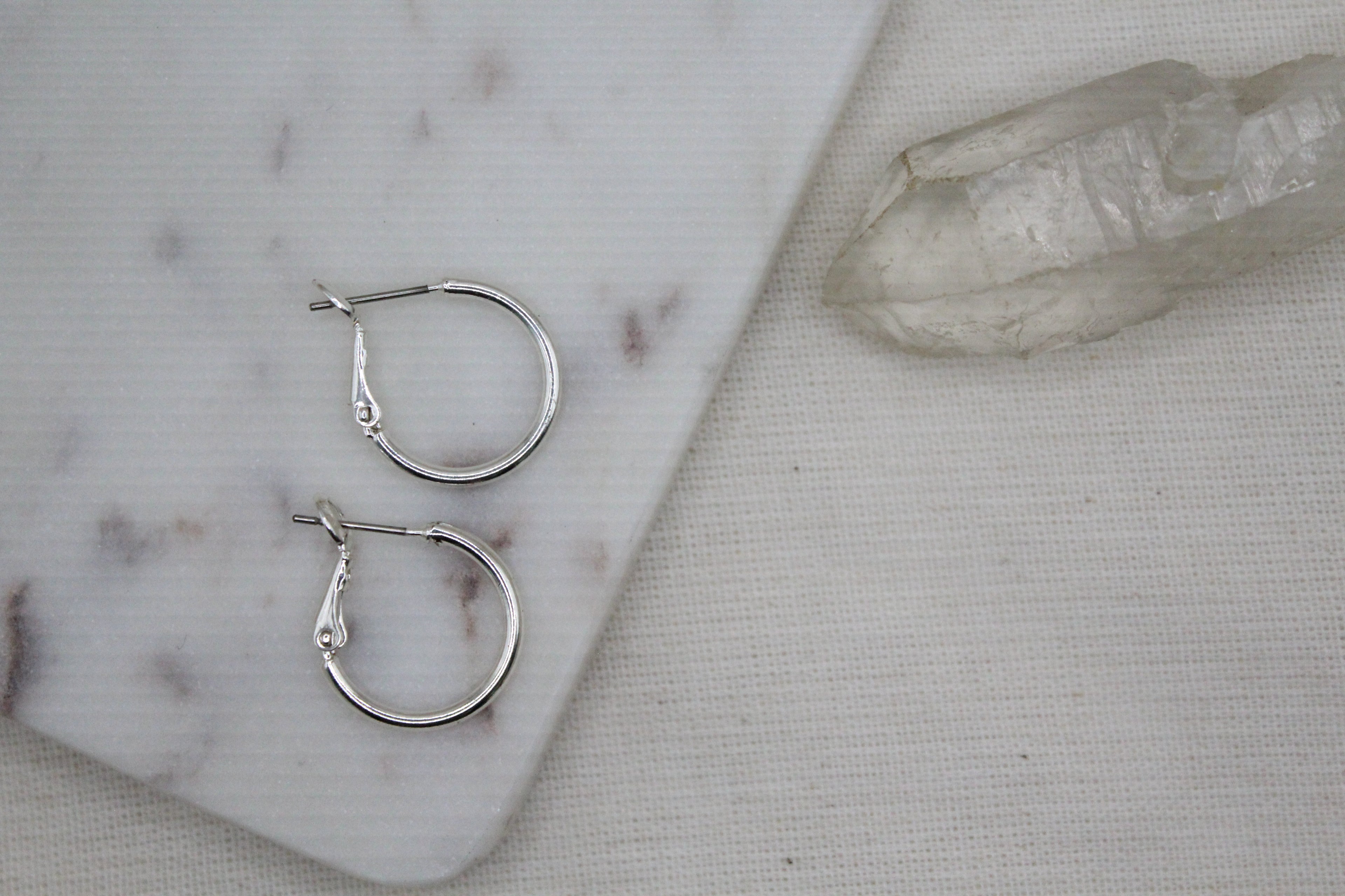 Small Silver Hoops