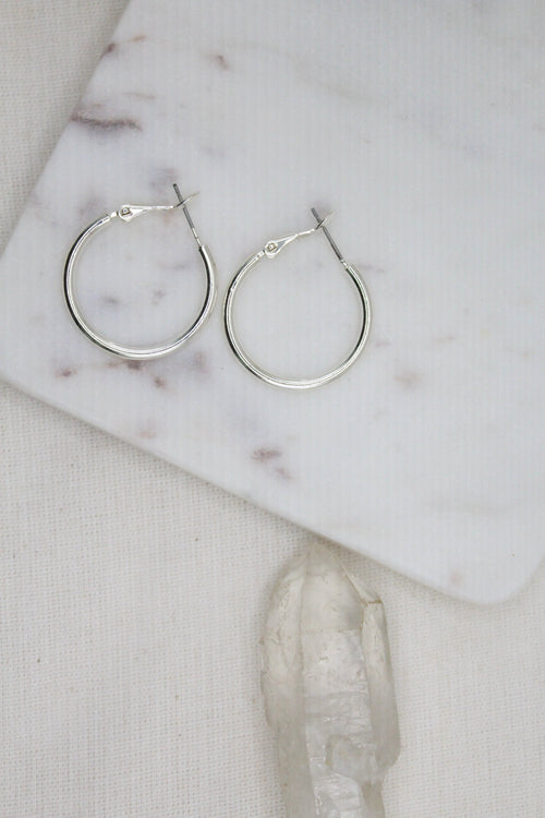 Big Silver Hoops