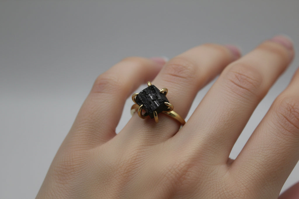 Black Tourmaline Ring