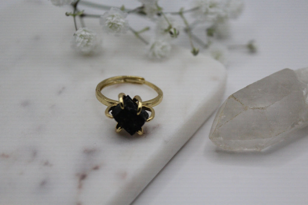 Black Tourmaline Ring