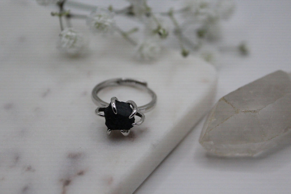 Black Tourmaline Ring