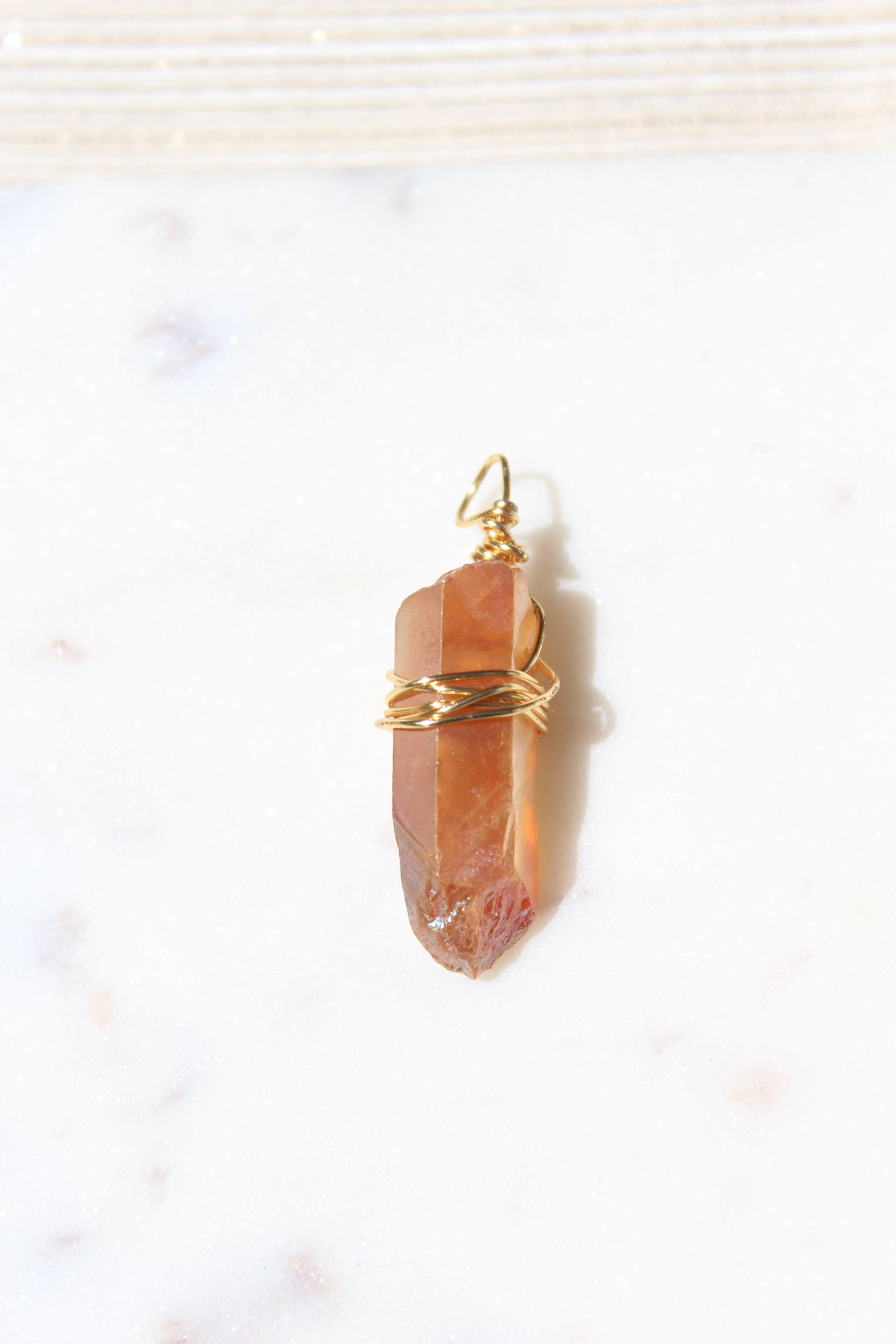 Tangerine Aura Quartz