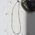 Amazonite Barrel Pearl Necklace