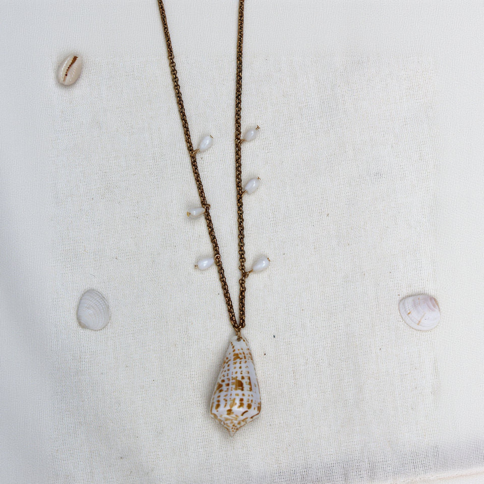 Sea Shell and Pearls Necklace